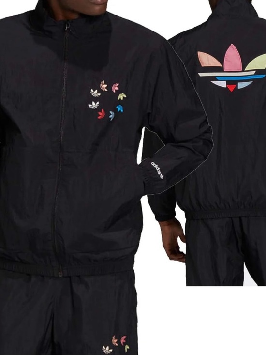 adidas Other - Adidas Originals Adicolor Shattered Trefoil Track Windbreaker with Multicolor, L